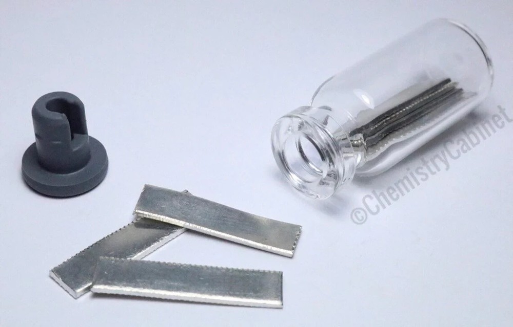 Tin Metal Strips / Electrode 99.99% Pure Element 50 Sn Chemistry Sample