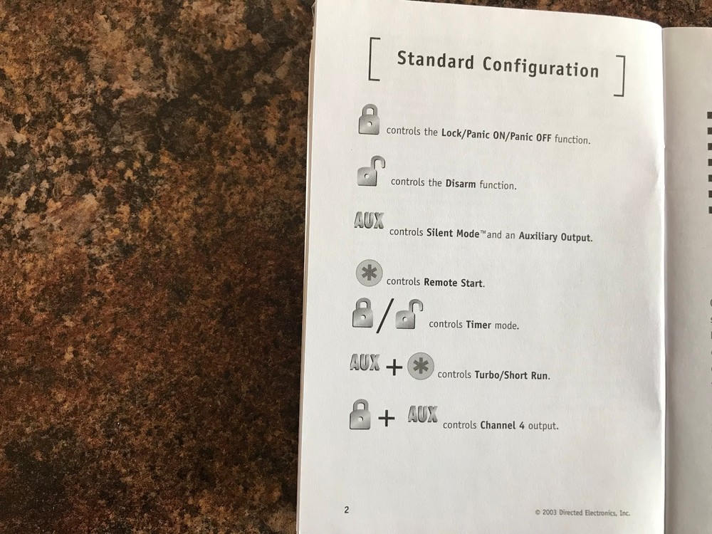 Valet Remote Start Keyless Entry System Owner Guide -Directed Electronics 562T