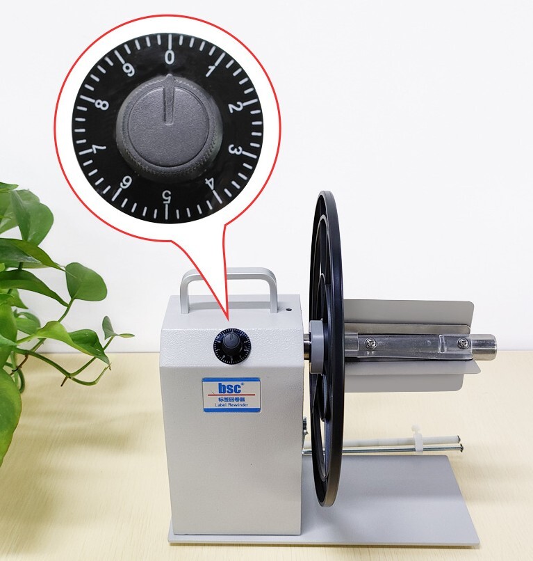 BSC-Q5 Automatic Label Rewinding Machine Bar Code Label Rewinder Two-way Label