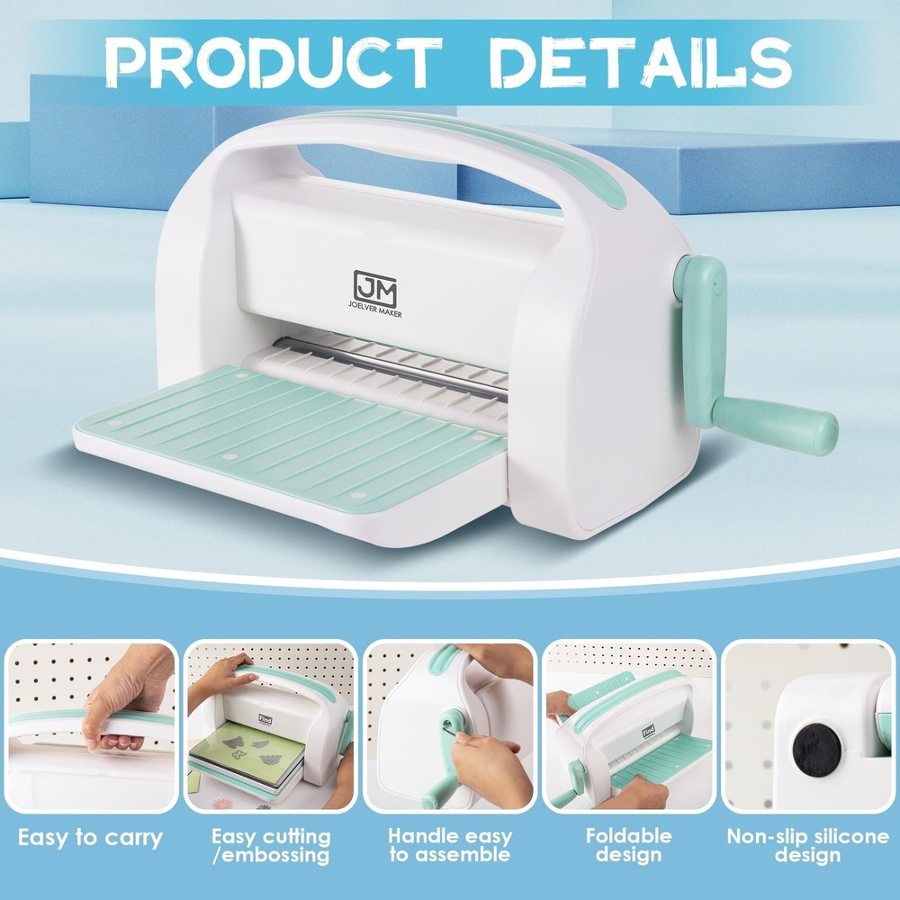 Manual Die Cutting Machine,9" Openning, Scrapbooking Machine Starter kit