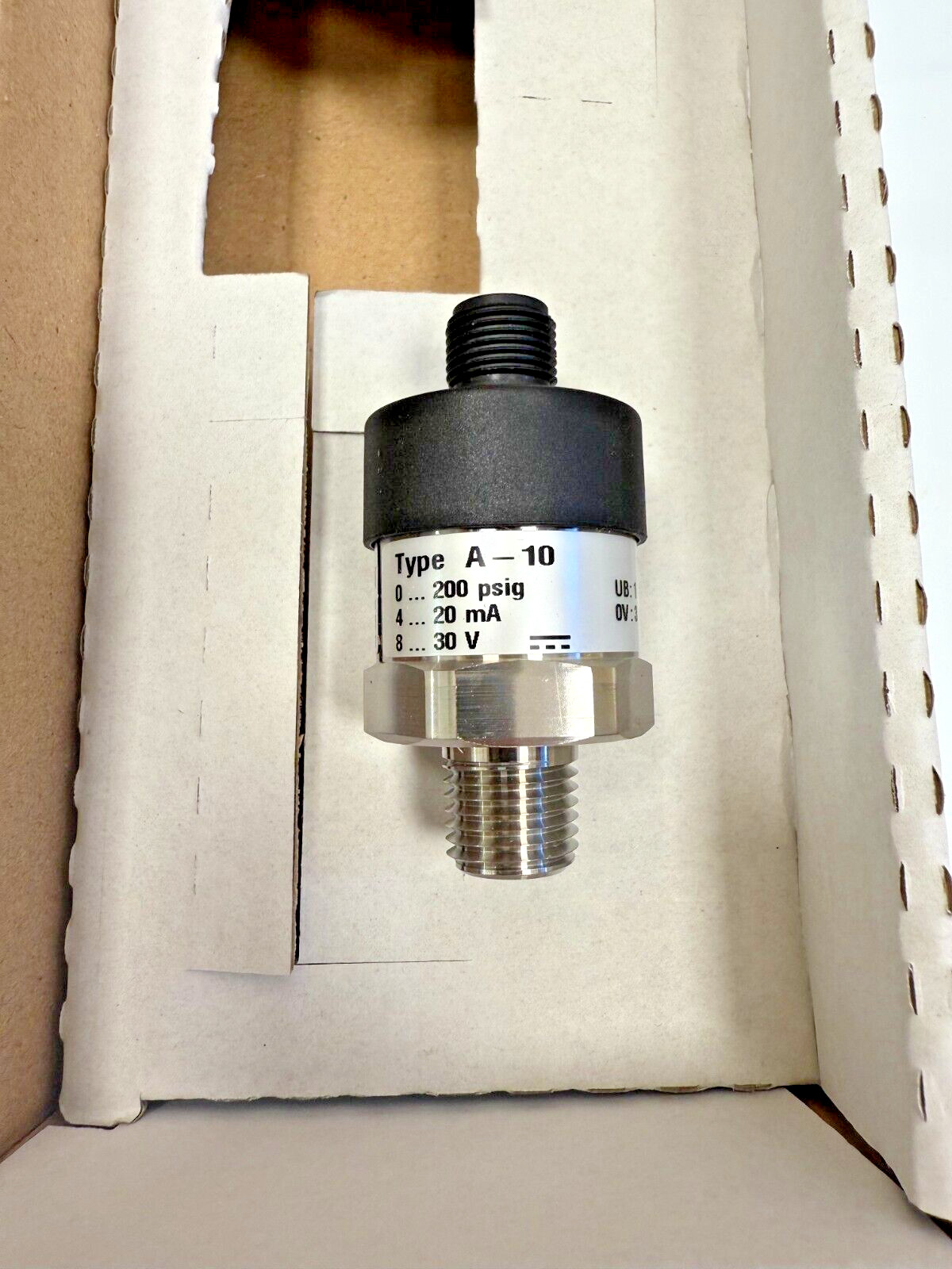 Wika pressure sensor A-10 0-200 psig 1/4" MPT