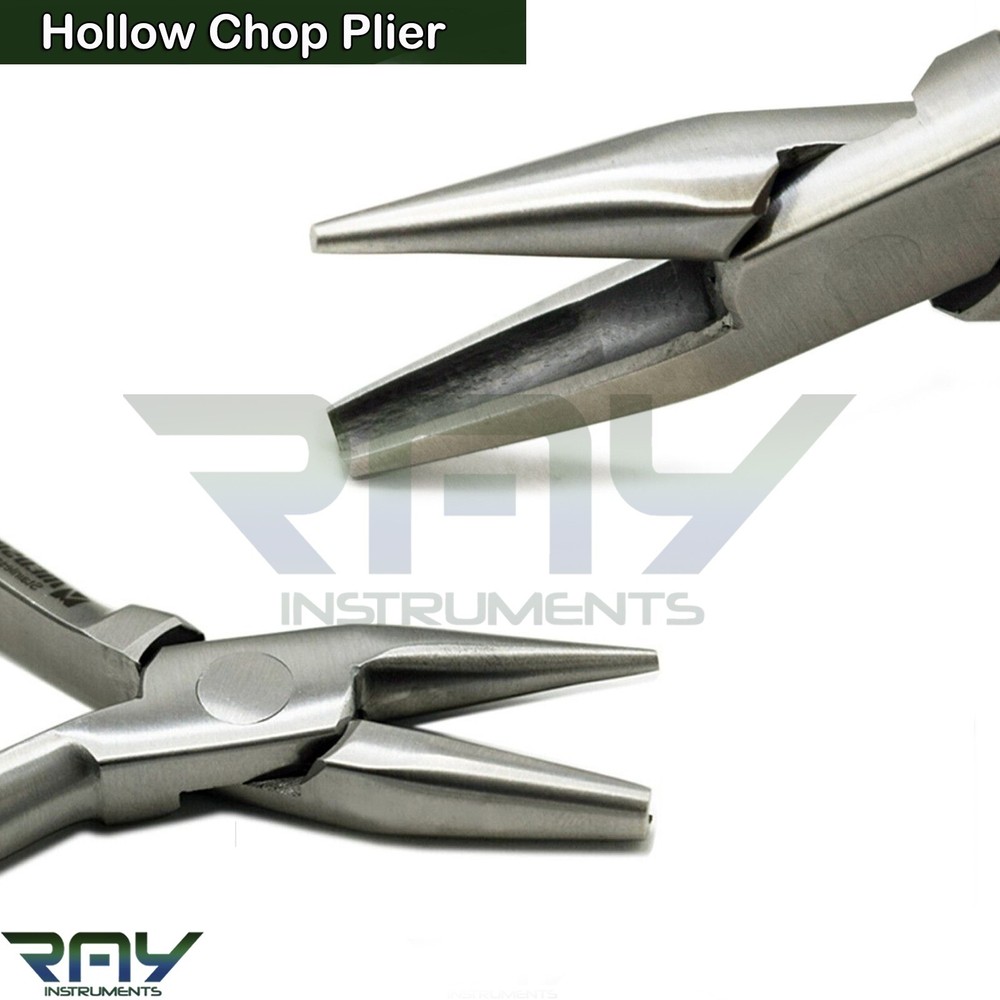 Orthodontic Hollow Chop Plier Contouring Arch Wire Loop Forming Concave Tip