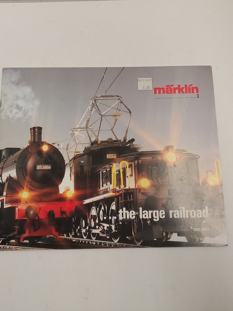 MARKLIN I 1985/86 E CATALOG THE LARGE RAILROAD