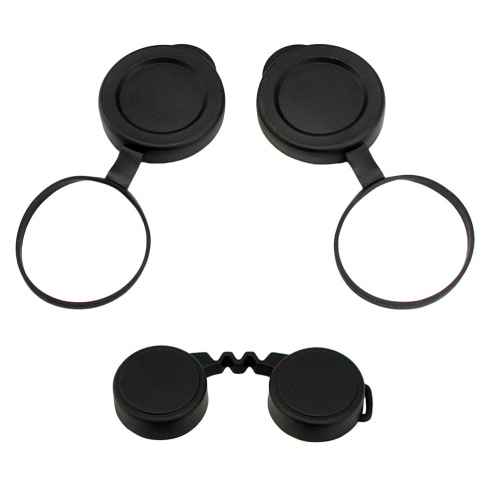 1 Set Binocular Objective Lens Caps Rubber Objective Lens Protect Covers