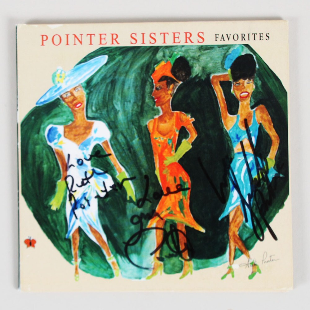 Pointer Sisters Signed CD Favorites Ruth Pointer, Sadako Pointer & Issa Point...