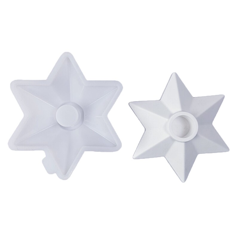 Holder Silicone Molds Star Candlestick Resins Castings