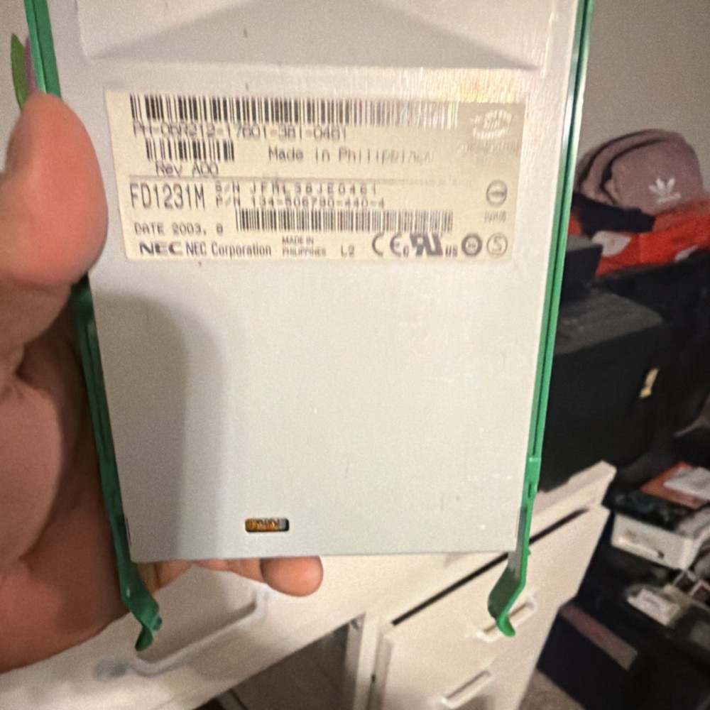 NEC FD1231M 3.5" IDE Floppy Drive Silver