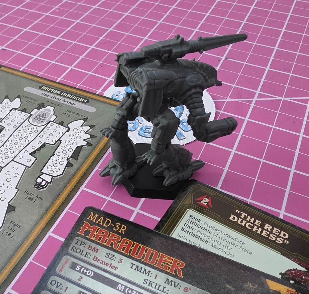 BattleTech GOTHIC - Marauder + Laminated Record Sheet and AS Cards - NEW!