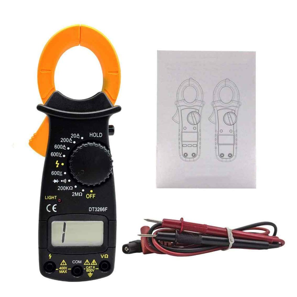Digital Clamp Multi Meter Voltmeter Ohmmeter - DT3266L