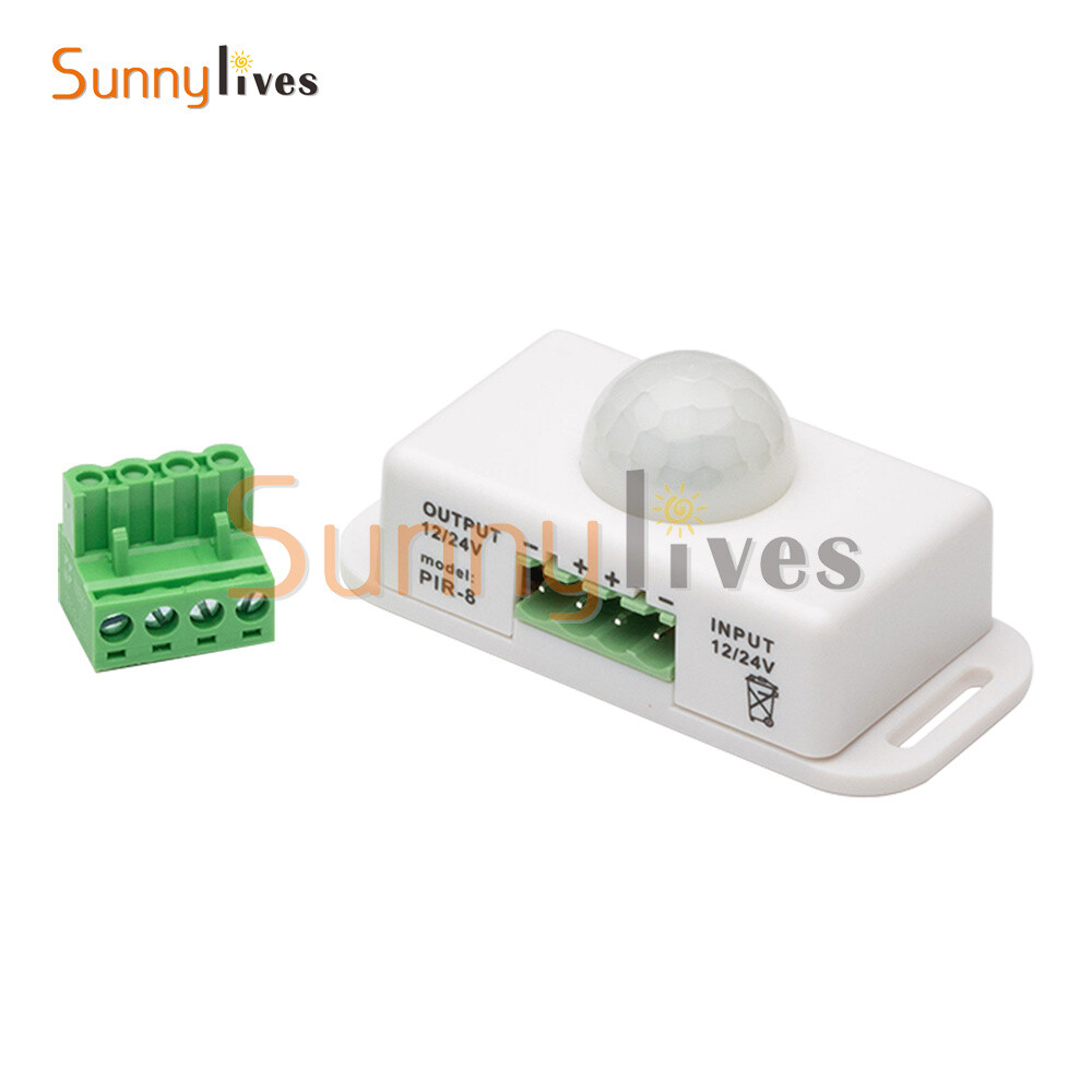 Automatic DC 12V-24V 6A/8A infrared PIR Motion Sensor Switch For LED Strip Light