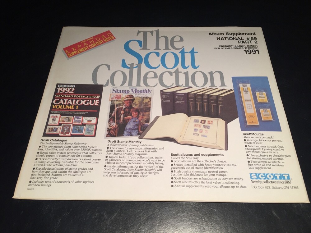U.S. Scott United States National Supplement Pages #59-1991 Part 2- Quad Drill