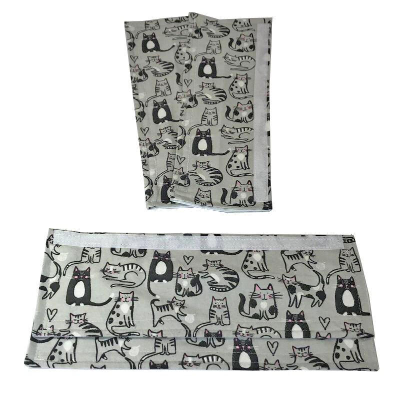 Cats on Gray Refrigerator Oven Dishwasher Handle Covers