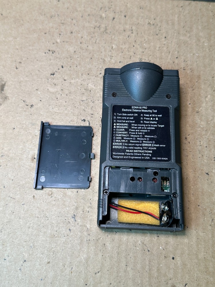 SONIN 60 Pro Electronic Sonar Distance Measuring Tool w/ Case TESTED