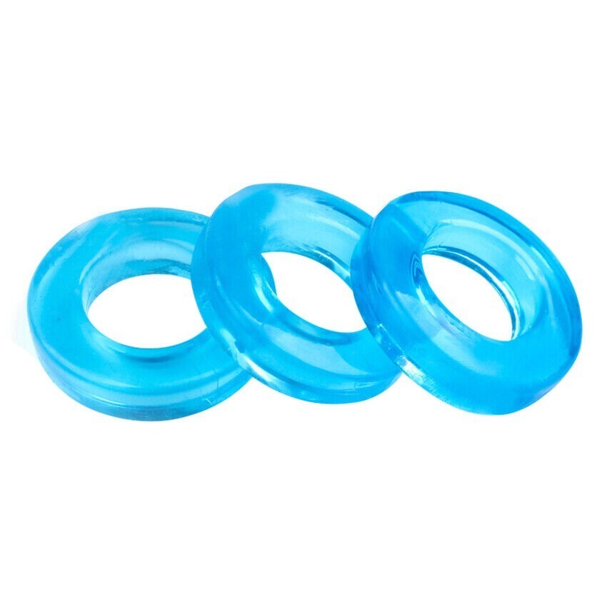 3PCS Reusable Silicone Penis Sleeve Male Ejaculation Delay Ring For Men Set