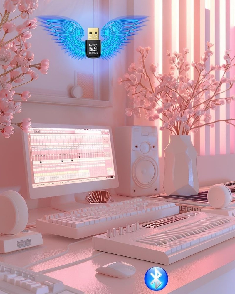 Mini USB Bluetooth 5.4 Dongle for PC & Laptop - Stable, Multi-Device Connections