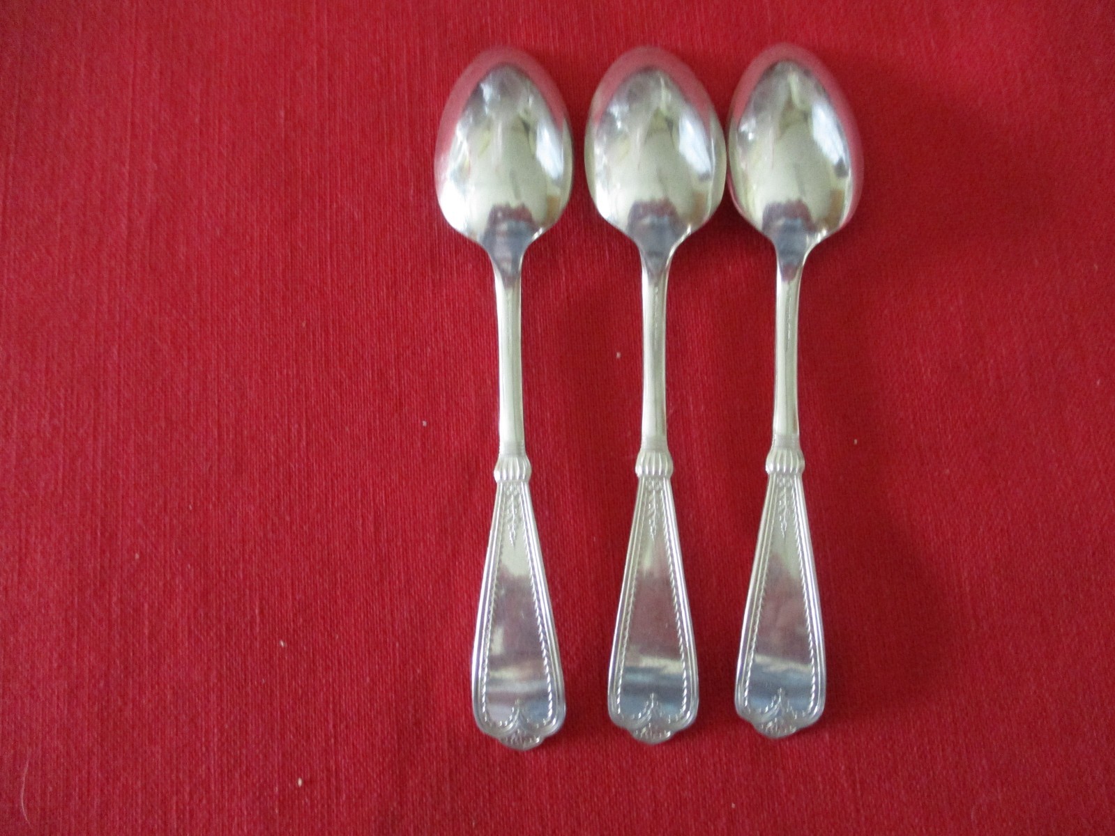 (3) 1847 Rogers Silverplate Espresso/Coffee/Cocoa Spoons, 1879 Newport #Y-