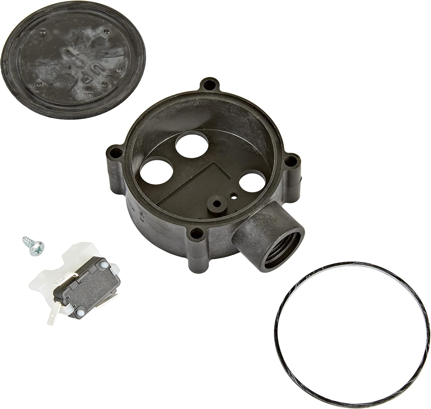 Little Giant SPRK-1 Sump Pump Diaphragm Switch Repair Kit w Casing, Black 599300
