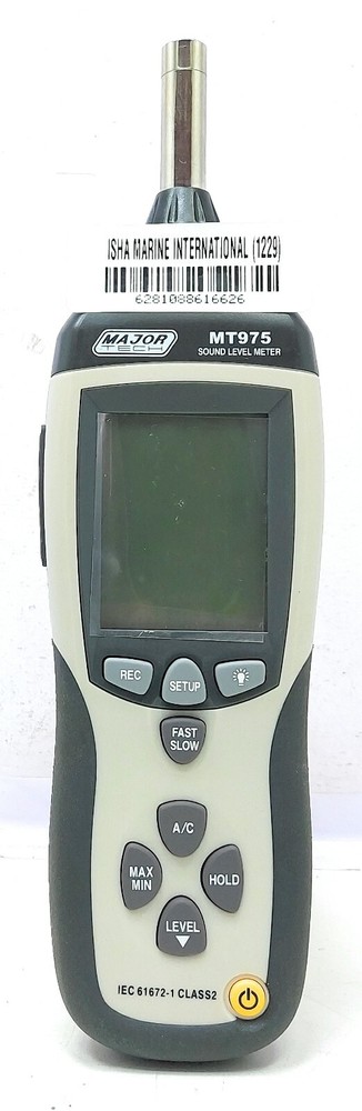 Major Tech MT975 Sound Level Meter IEC 61672-1 Class 2