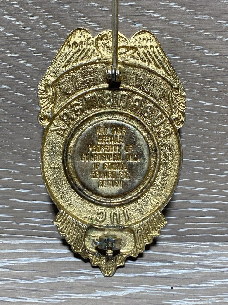 Vintage / Obsolete Guard Eagle Badge w/ Number