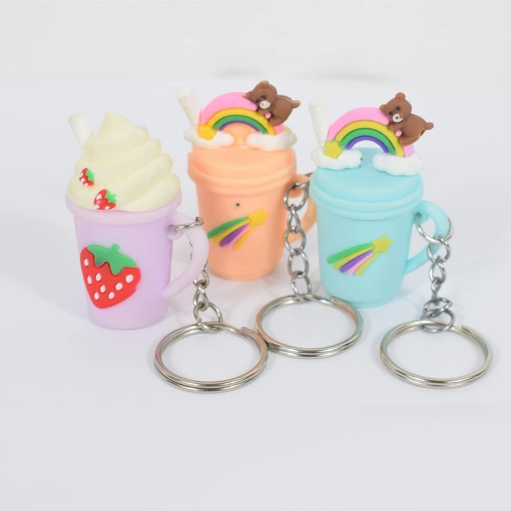 50 PC Bulk Keychains Set, Split Keychains Rings with Chain 1 Inch, Key Rings New