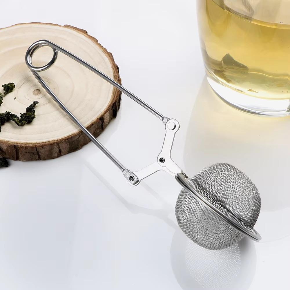 Tea Infuser for Loose Leaf Tea Long Handled Mesh Snap Tea Strainer