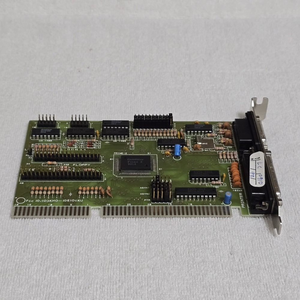 GoldStar Prime 2 ISA Multi I/O Card Controller IDE Floppy Serial Parallel 386 48