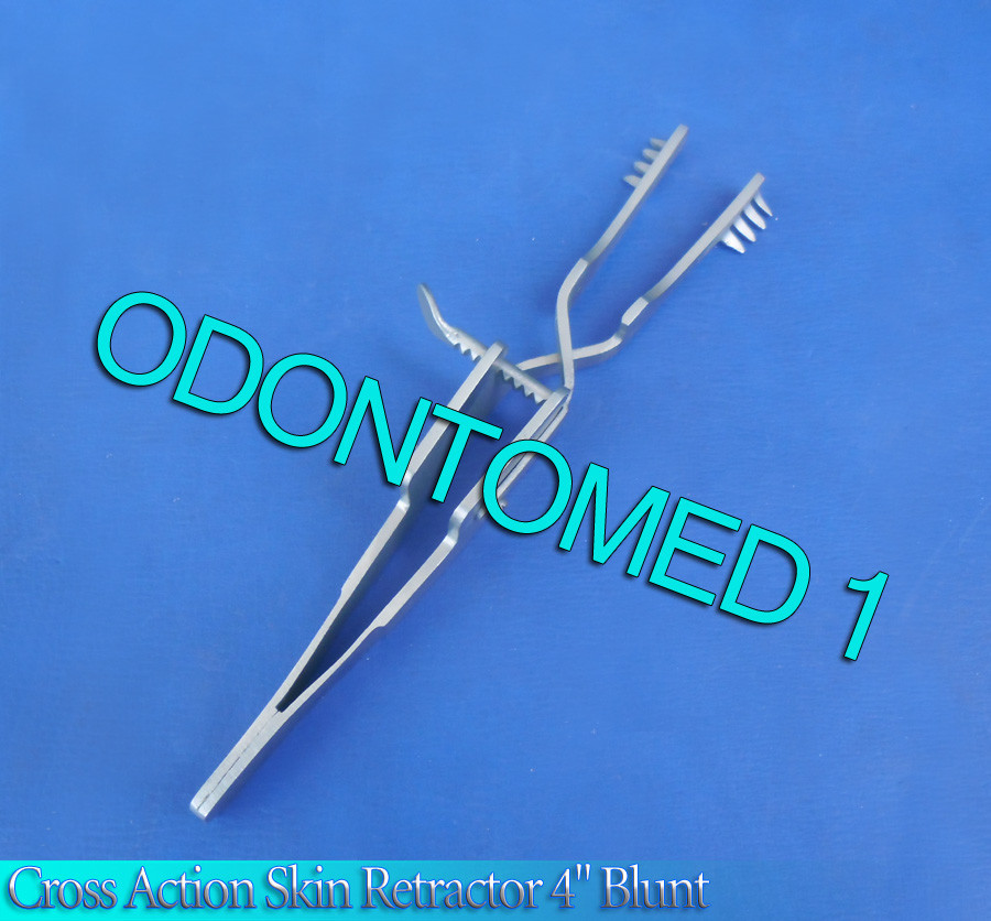 12 Automatic (Cross Action) Skin Retractor 4" Blunt