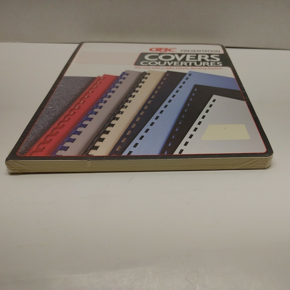 GBC Sturdy Grain Parchment Presentation Covers Plastic Binding 25 sets 2001003