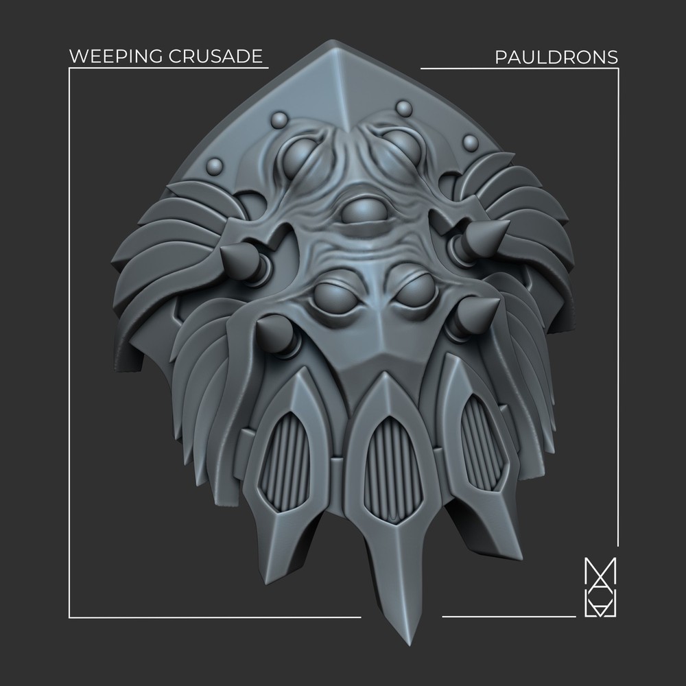 WEEPING CRUSADE CUSTODIAN PAULDRONS