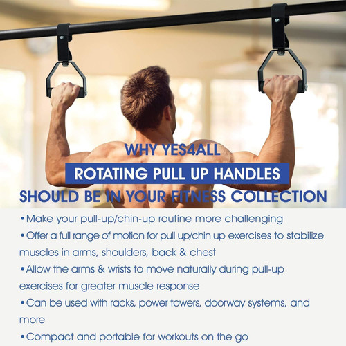 Yes4All Rotating Pull Up Handles for