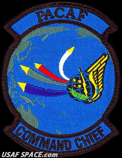 USAF PACIFIC AIR FORCES -COMMAND CHIEF- Joint Base Pearl Harbor-Hickamam - PATCH