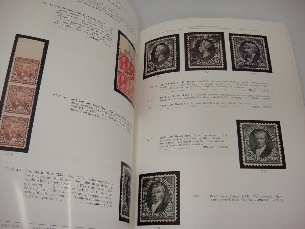 Siegel Auction Catalog w Prices Realized Rose Collection 1847-60 Classic Issues