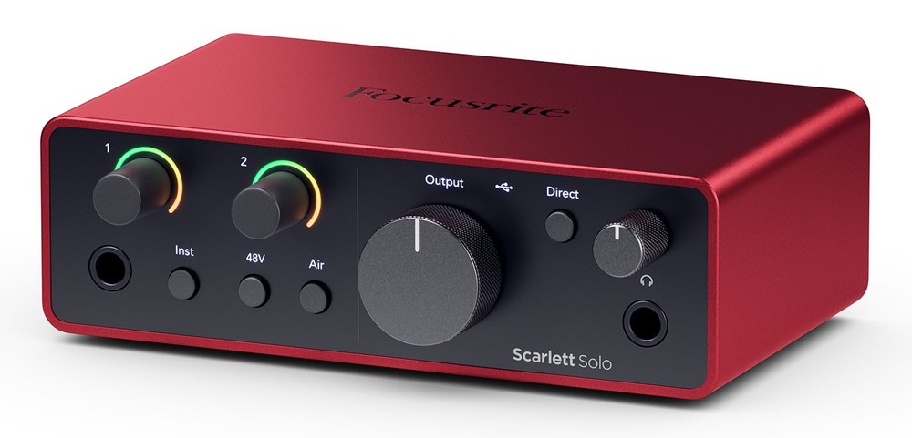 Focusrite Scarlett Solo Studio 4th Gen Recording Interface+Mic+Pop Filter+Shield