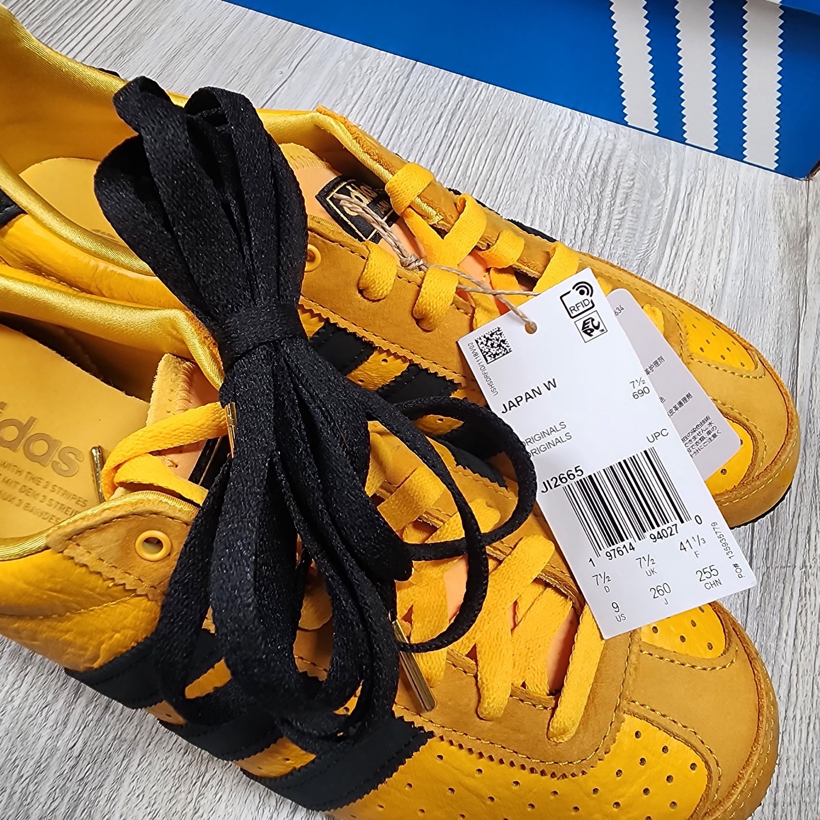 Adidas Originals Japan Sneaker Yellow/Black Womens Sizes 7-10 New JI2665