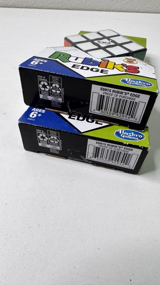 Rubik’s Edge 3x3x1 Puzzle Cube Hasbro Open Box