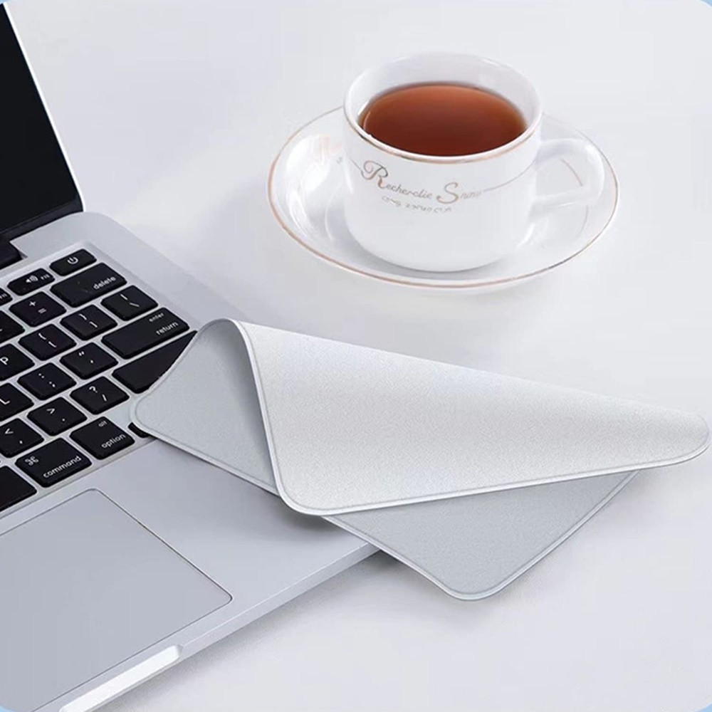 2 Pack Polishing Cloth for Apple, Microfiber Cleaning Cloth, 2Pack, White