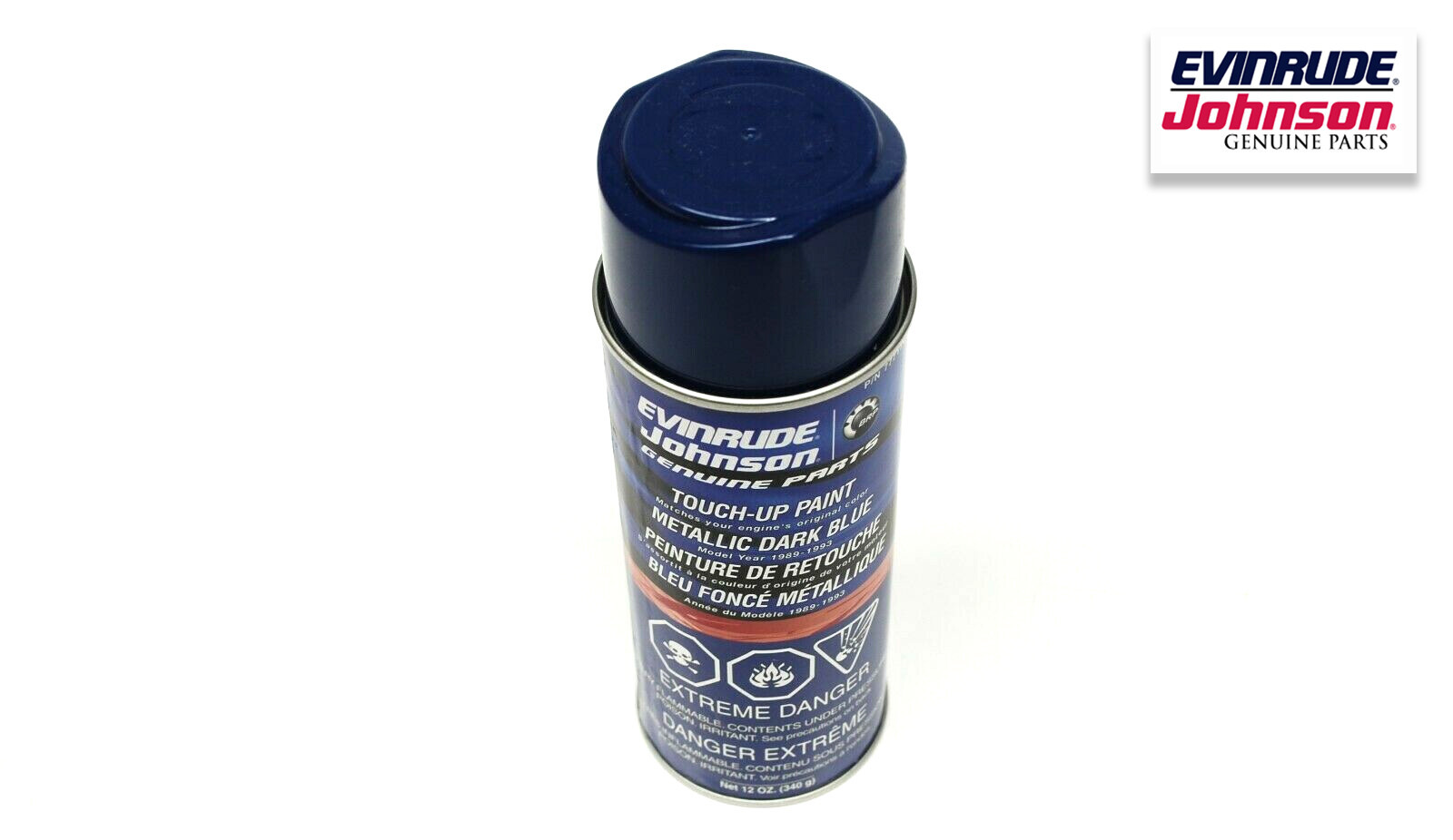 OEM Johnson Evinrude Factory Matched mettalic Dark Blue Touch Up Paint 777174