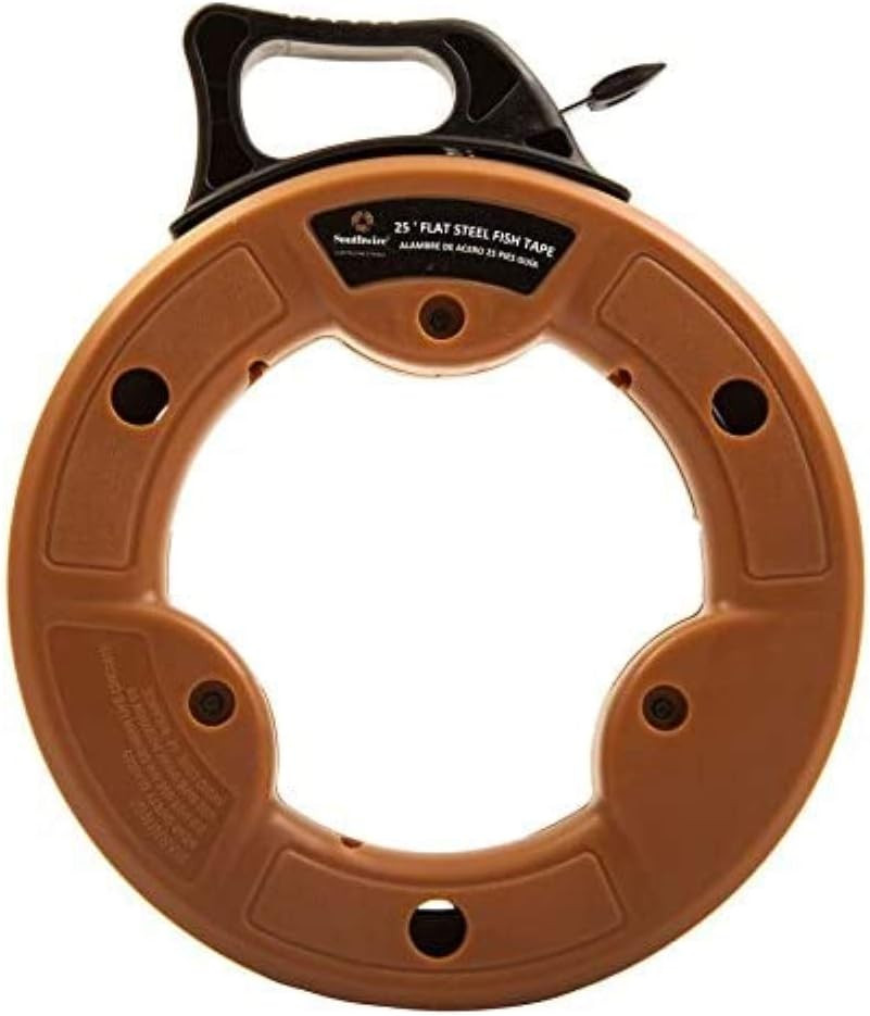 Fish Tape Tool 1/8-Inch Tempered Spring Steel Efficient Wire Pulling High-Impact