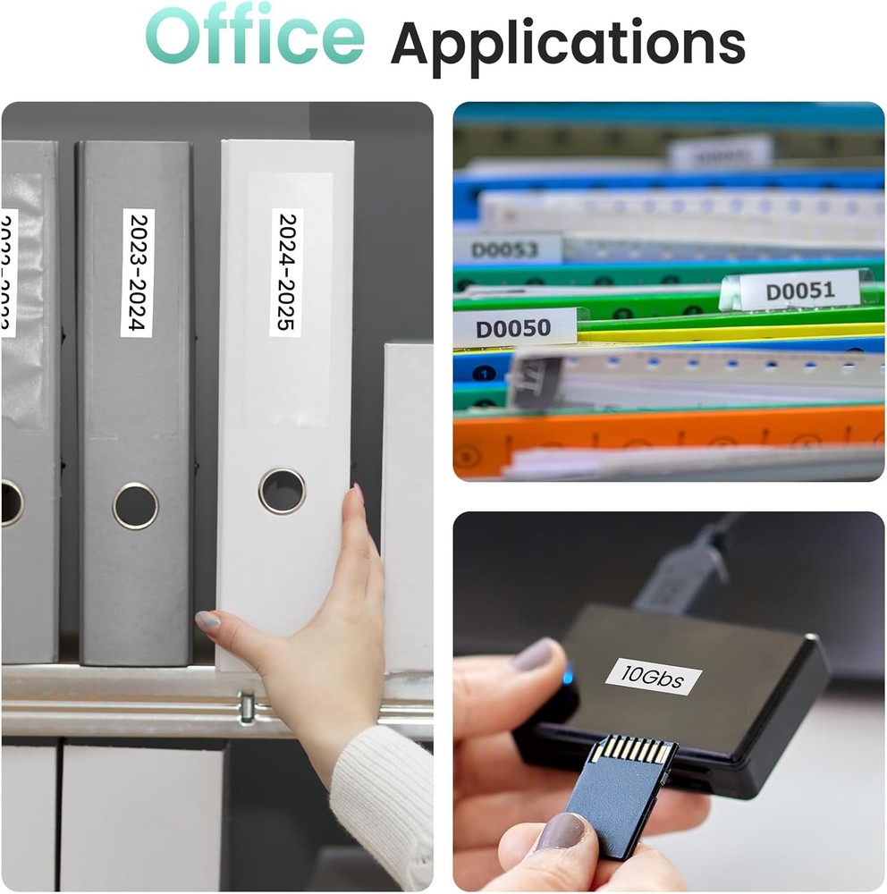 Phomemo P12 Label Maker with Tape Bluetooth Portable Thermal Ribbon Printer