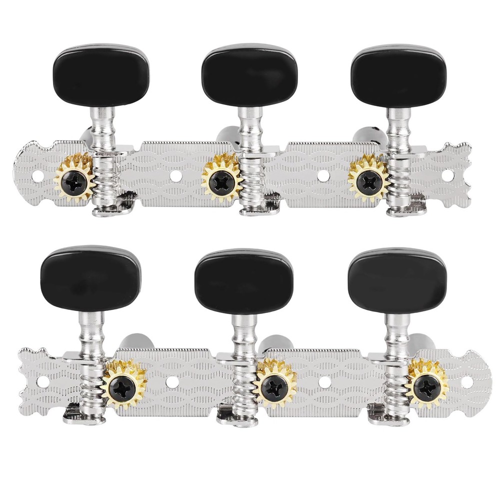 Classical Guitar Tuners 6 Strings Tuning Keys Pegs with Tools Screwdriver, Gu...