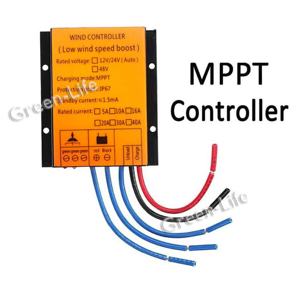 MPPT Waterproof Wind Generator Boost Charge Controller 12/24V Charging Regulator