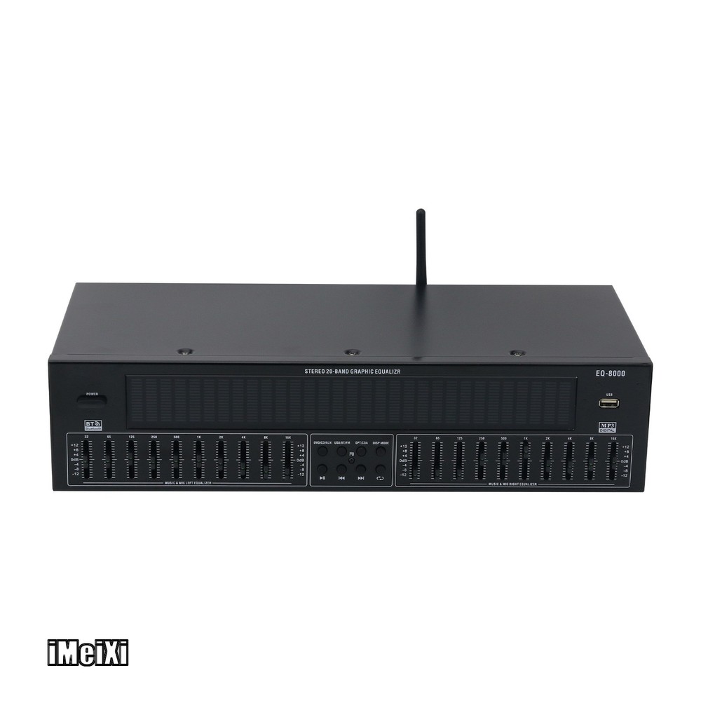 EQ8000 Green LED EQ Equalizer Bluetooth Optical Fiber Coaxial Digital Processor
