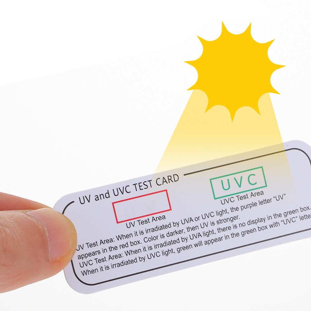 UVC-UVA Testing Cards Light Identifying Tools UVA Testing Strips Indicator Cards