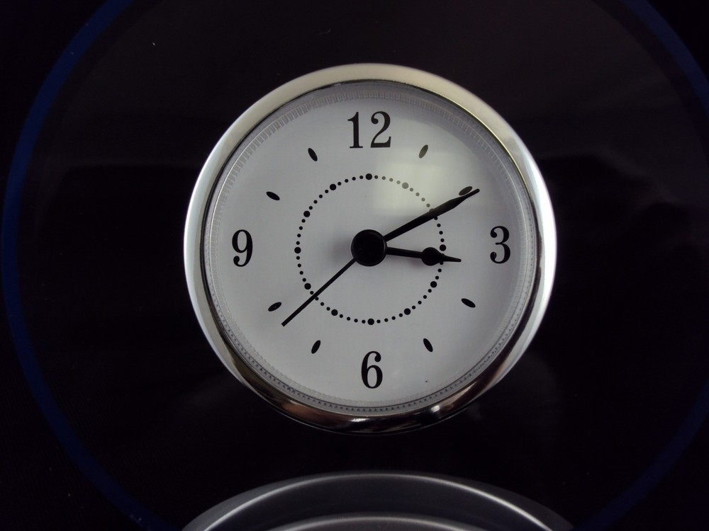 Modular Desk Clock ~ Analog Alpha Dial In Transparent Acrylic Frame~ CL-320