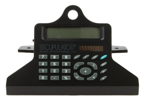 Clipcase Calculator Storage Clipboard Black