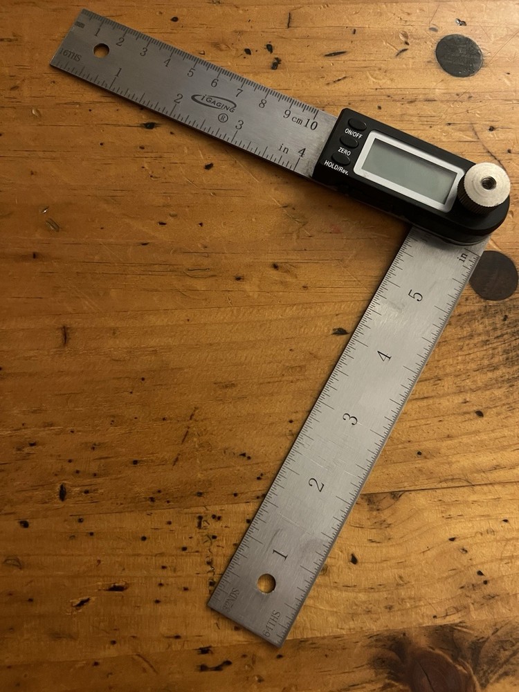 iGaging 7" Electronic Digital Protractor Goniometer Angle Finder Miter Gauge
