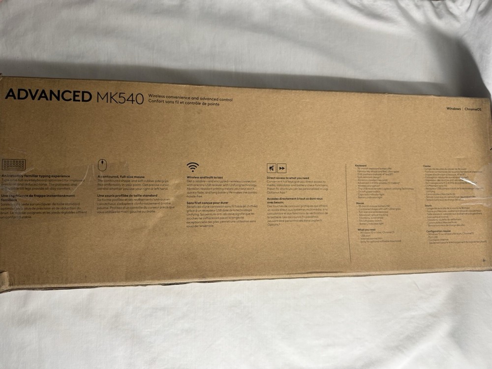 Logitech Advanced MK540 Wireless Keyboard and Mouse Combo