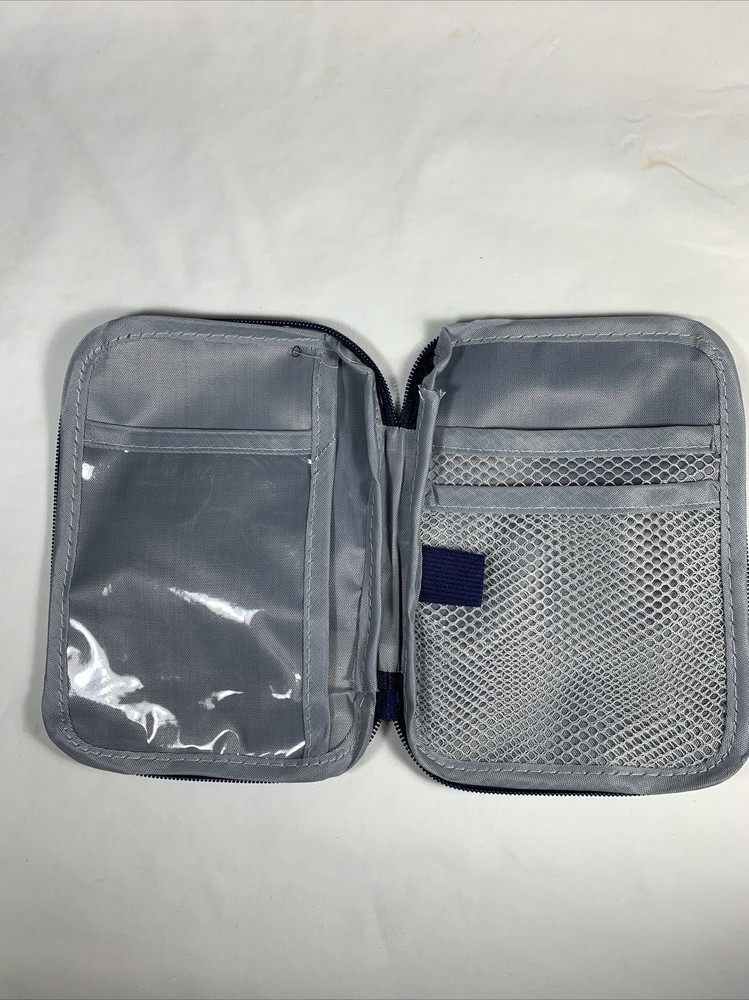 Blue Portable First Aid Pouch/Bag ~ Empty ~ 7" x 5" * Bag Only*