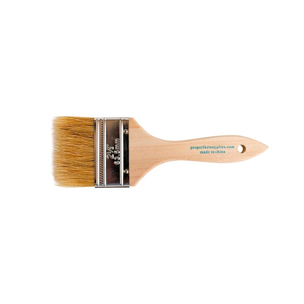 Pro Grade Chip Paint Brushes - 12-Pack - 2.5" Chip Brushes for Paints, Stains...