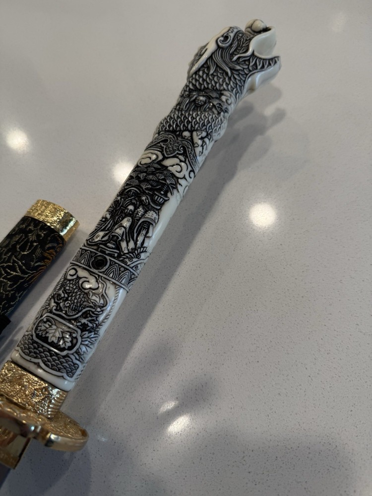 Beautiful Samurai Sword With Wooden Sheath